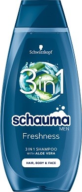 Schauma šampon 400ml menn aloe vera 3v1 Schauma šampon 400ml menn aloe vera 3v1 - Kosmetika Pro muže Vlasová kosmetika Šampóny